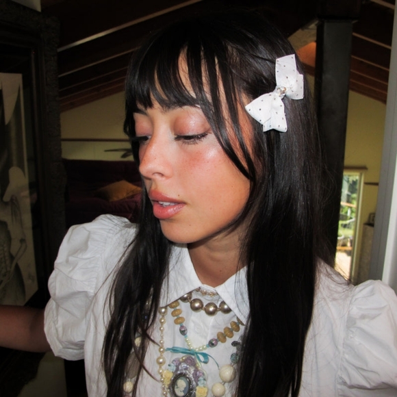 Tarina Tarantino Yellow Little Lamb Bow Clip - Picture 5 of 6